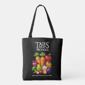 楽しい果物野菜のProduce Groceryからの物語 トートバッグ (裏面)