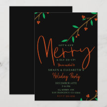 楽しい植物のブラックベリーの枝のホリデーパーティー