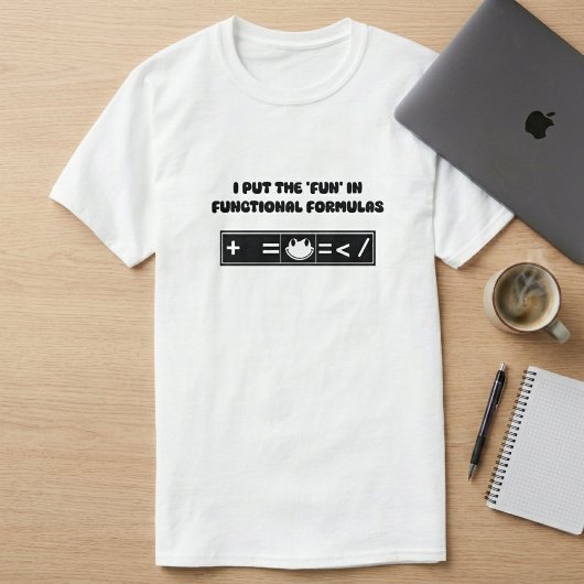 楽しい機能的数式 スプレッドシートの天才デザイン Tシャツ