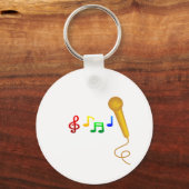 楽しい歌の音楽カラオケ キーホルダー (正面)