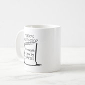 楽しい気分のコーヒー マグカップ (正面左)