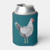 楽しい水彩画のウィアンドット鶏の雌鳥 缶クーラー (缶正面)