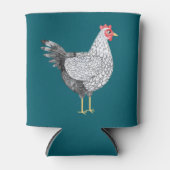 楽しい水彩画のウィアンドット鶏の雌鳥 缶クーラー (正面)