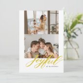 楽しい水彩筆文字のフラットカード シーズンカード (スタンド正面)