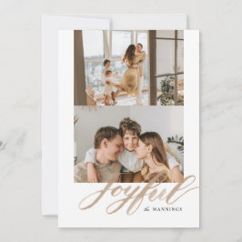 楽しい水彩筆文字のフラットカード シーズンカード