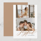 楽しい水彩筆文字 フラット シーズンカード (正面/裏面)