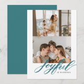 楽しい水彩筆文字 フラット シーズンカード (正面/裏面)