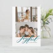 楽しい水彩筆文字 フラット シーズンカード (スタンド正面)