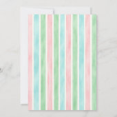 楽しい水遊びパーティーでお誕生日をお祝いしよう！子供の誕生日 招待状 (裏面)