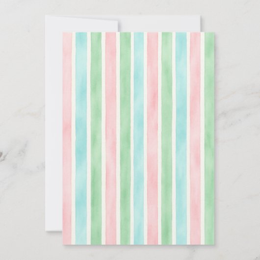 楽しい水遊びパーティーでお誕生日をお祝いしよう！子供の誕生日 招待状 (裏面)