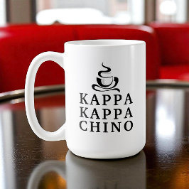 楽しい河童カッパチーノキャンパスユーモア コーヒーマグカップ