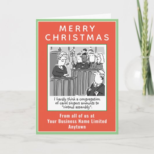 楽しい法務会社クリスマス シーズンカード (正面)