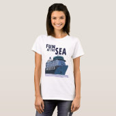楽しい海のクルーズ船 Tシャツ (正面フル)