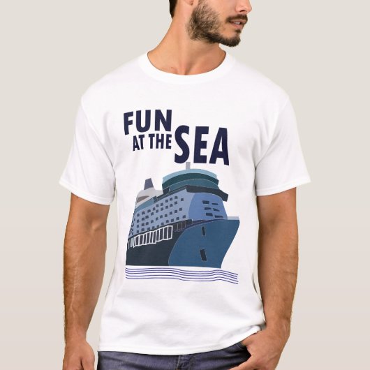 楽しい海のクルーズ船 Tシャツ (正面)