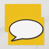 楽しい漫画の吹き出し ノートカード (正面/裏面)