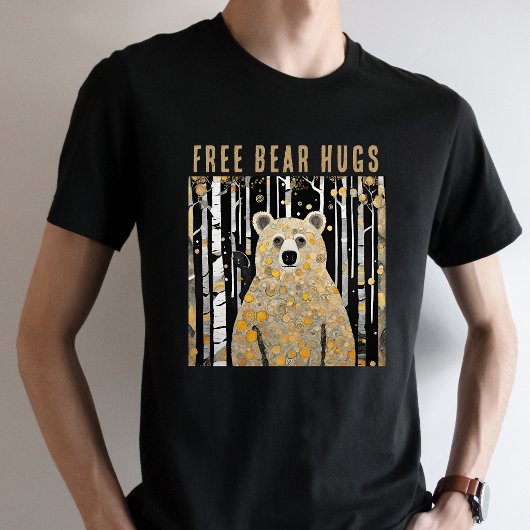 楽しい無料の熊のハグ Tシャツ