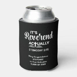 楽しい牧師任命ギフト REVEREND（聖職者）ですよ  缶クーラー