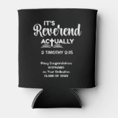 楽しい牧師任命ギフト REVEREND(聖職者)ですよ 缶クーラー (正面)