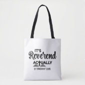 楽しい牧師任命式 IT'S REVEREND ACTUALLY  トートバッグ (正面)