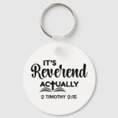 楽しい牧師任命式 REVEREND(聖職者)ですよ キーホルダー (正面)