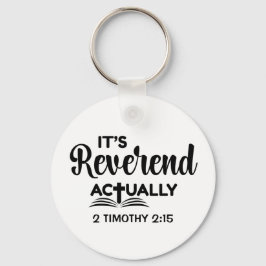 楽しい牧師任命式 REVEREND（聖職者）ですよ キーホルダー