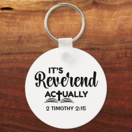 楽しい牧師任命式 REVEREND(聖職者)ですよ キーホルダー