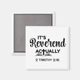 楽しい牧師任命式 REVEREND(聖職者)ですよ マグネット