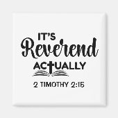 楽しい牧師任命式 REVEREND(聖職者)ですよ マグネット (正面)