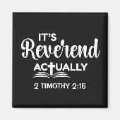 楽しい牧師任命式 REVEREND(聖職者)ですよ 卒業 マグネット (正面)