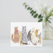 楽しい犬のはがき ポストカード (スタンド正面)