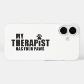 楽しい犬のママ・パパへのギフト!私のセラピストには四本の足があります Case-Mate iPhoneケース (裏面 (横))