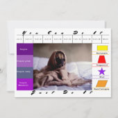 楽しい犬の学習ゲーム 招待状 (正面)