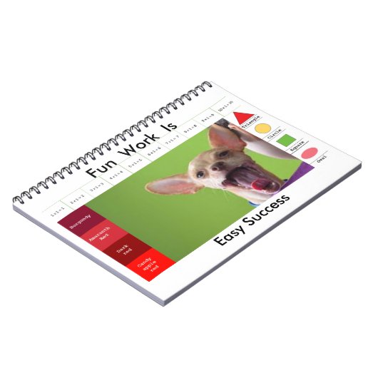 楽しい犬の教育ゲーム ノートブック (左側)