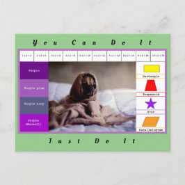 楽しい犬の教育ゲーム ポストカード