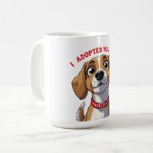 楽しい犬 - 私もあなたを飼いました - ペットの親 コーヒーマグカップ (正面左)