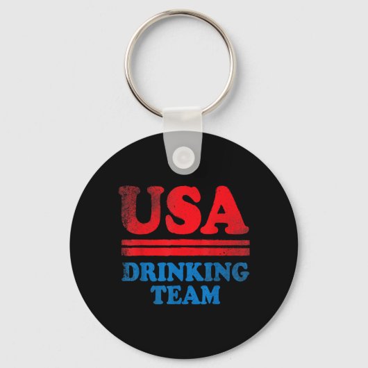 楽しい独立記念日の服 USA ドリンクチーム キーホルダー (正面)