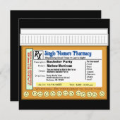 楽しい独身パーティーの処方箋 招待状 (正面/裏面)