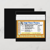 楽しい独身最後の夜の処方箋 招待状 (正面/裏面)