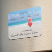 楽しい独身最後の女友達旅行グループビーチ マグネット