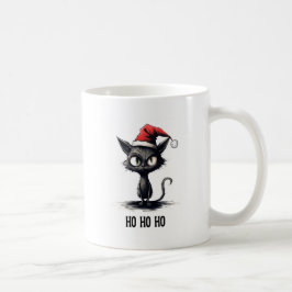 楽しい猫のクリスマス ホ・ホ・ホ コーヒーマグカップ