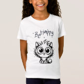 楽しい猫の子供Tシャツ Tシャツ (正面)