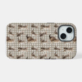 楽しい猫のiPhone 15 カバー (裏面横)