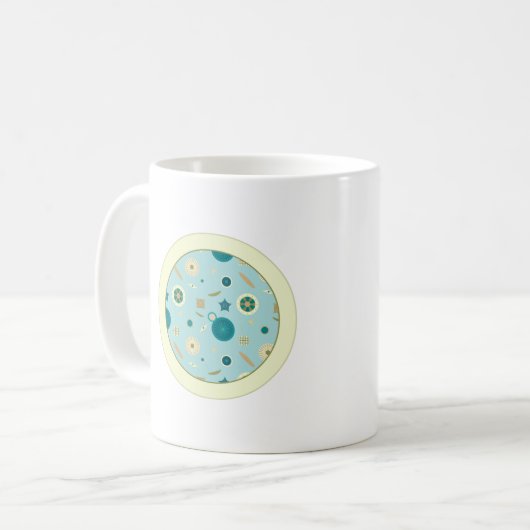 楽しい珪藻岩 コーヒーマグカップ (正面左)