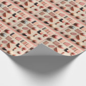 楽しい甘いお菓子をテーマパターン（の模様が）あるにした ラッピングペーパー (角)