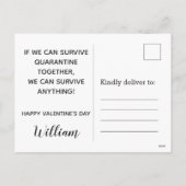 楽しい私の検疫2021バレンタイン3枚の写真 シーズンポストカード (裏面)