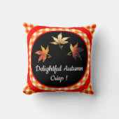 楽しい秋のサクサクお洒落葉した クッション (正面)