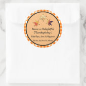 楽しい秋のサクサクお洒落葉した ラウンドシール (バッグ)