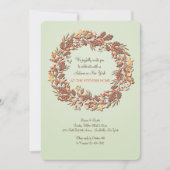 楽しい秋の招待状 招待状 (正面)