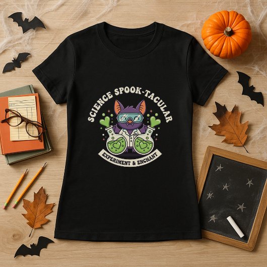 楽しい科学のスプークタクラー・ラボ 学校 STEM 先生 Tシャツ
