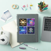 楽しい科学の名言ステッカーセット シール (iPadカバー)